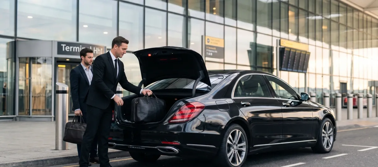 Luxury chauffeur service in England — professional executive vehicle