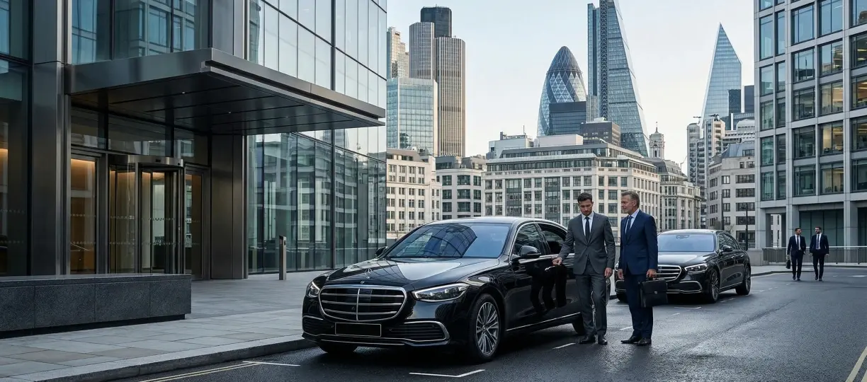 Luxury chauffeur service in England — professional executive vehicle