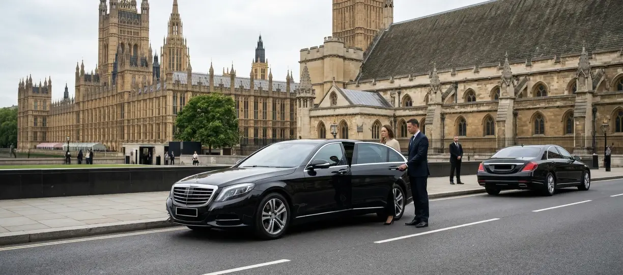 Luxury chauffeur service in England — professional executive vehicle