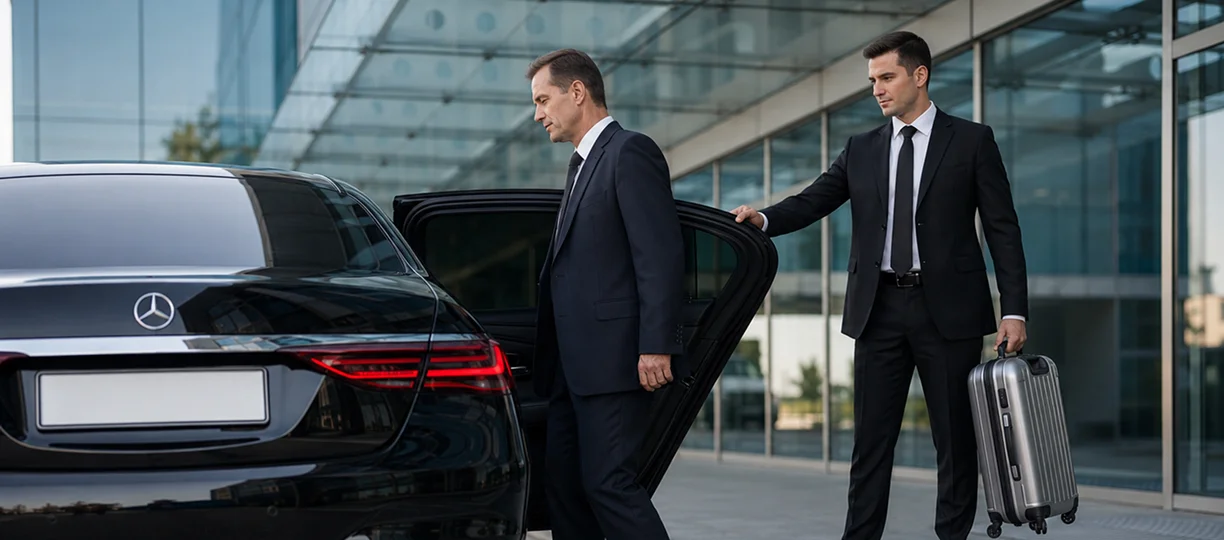 Luxury chauffeur service in England — professional executive vehicle