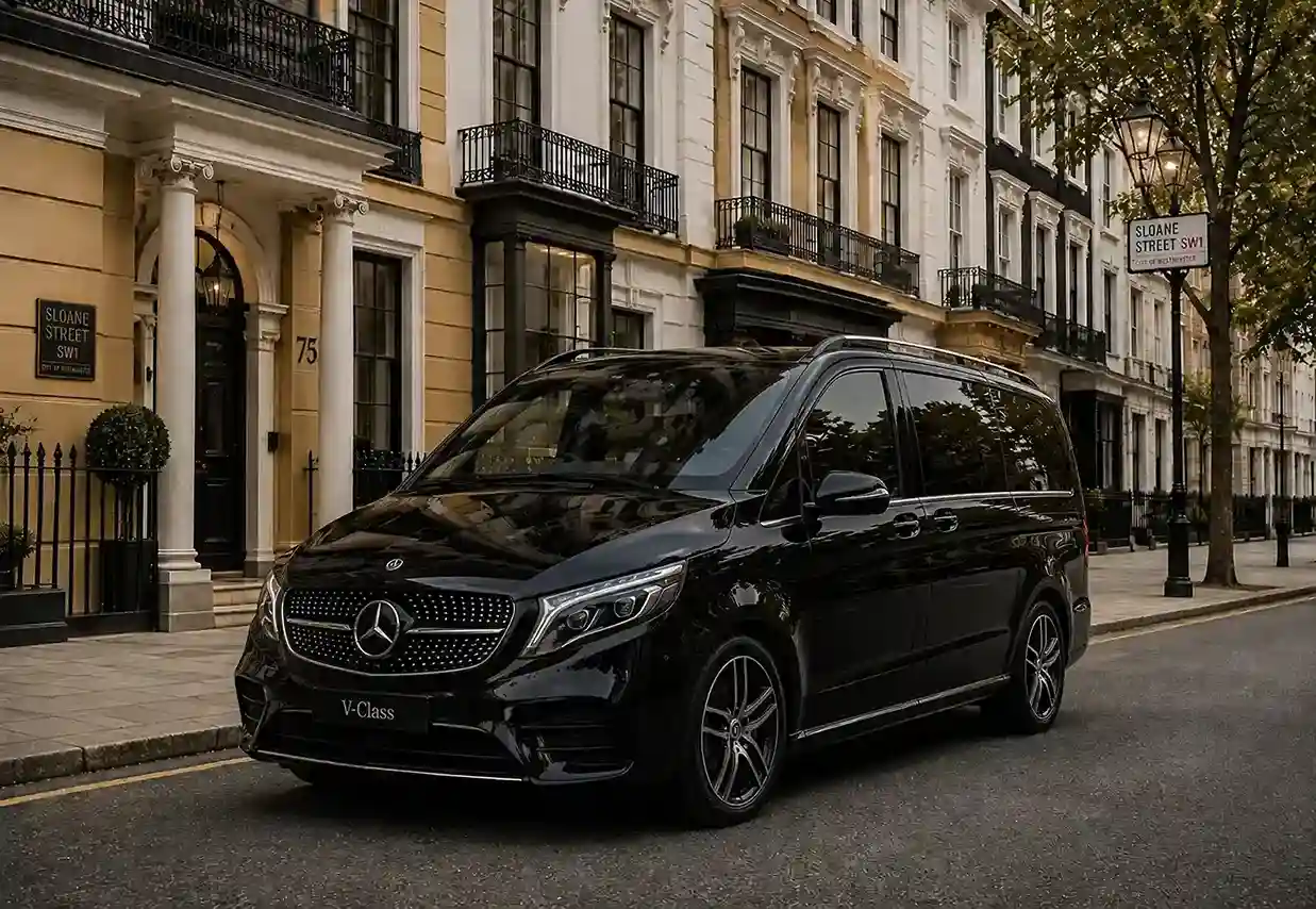 Mercedes V-Class luxury chauffeur vehicle London